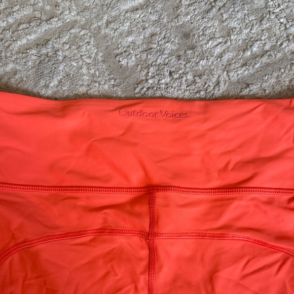 Outdoor Voices Women's Orange Athletic Shorts - Picture 3 of 4